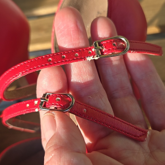 Very Fine PP201 Red 3” Cuban Heel Salsa Latin Dance Shoes 6.5 - Picture 13 of 17